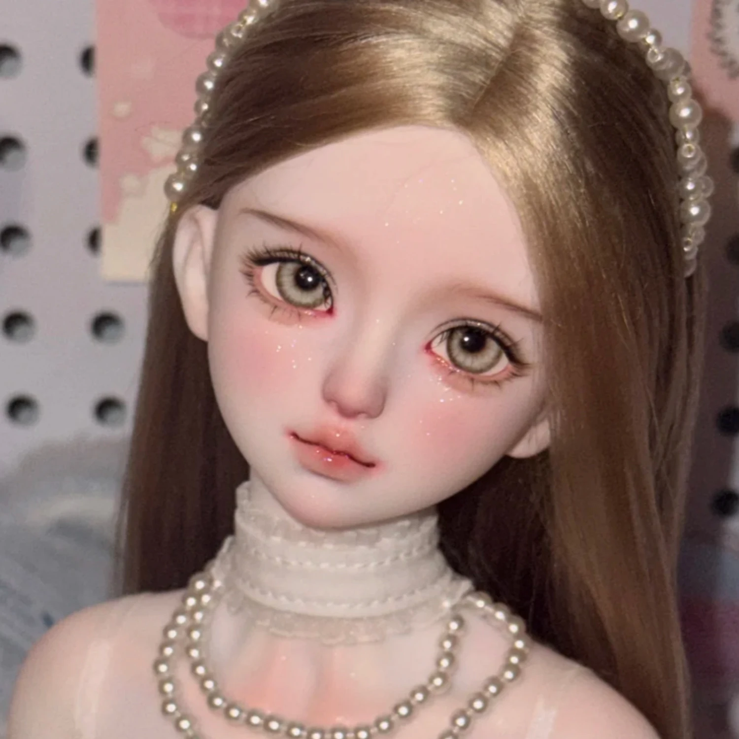 

NanX Ball Jointed Doll 1/4 Fleshy Lips Jointed Body Realistic Tender Style Action Resin Figure for Collectors Handmake