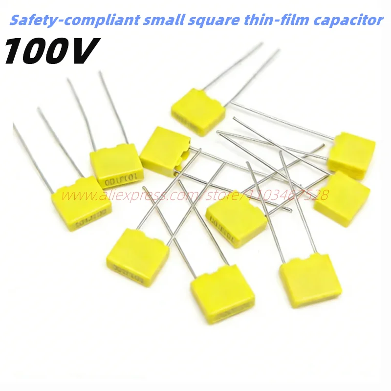 10PCS Safety-compliant Small  Square Thin-film Capacitor 100V 101J 221J 331J 681J 472J 682J 333J 683J 104J 224J 334J 474J 684J