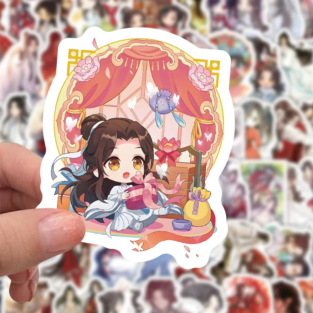 60 Pcs/Set Heaven Official's Blessing Sticker - TGCF Hua Cheng, Xie Lian Characters Anime Waterproof Label Stickers