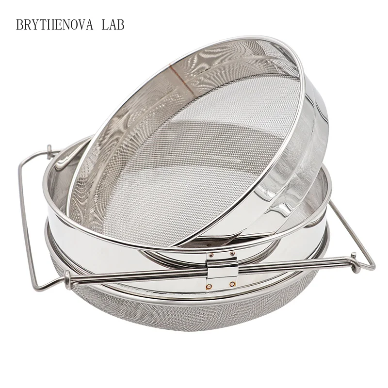 Stainless Steel Honey Filter Double Layer Filter Strainer Tool Machine Extractor Honey Sieve Filtration Beekeeping Tools