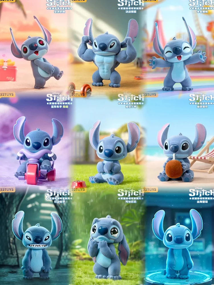 Caja ciega de la serie Disney Stitch Marvelous, coleccionable con licencia oficial, regalo de escritorio de cumpleaños artesanal de alta calidad para fanáticos