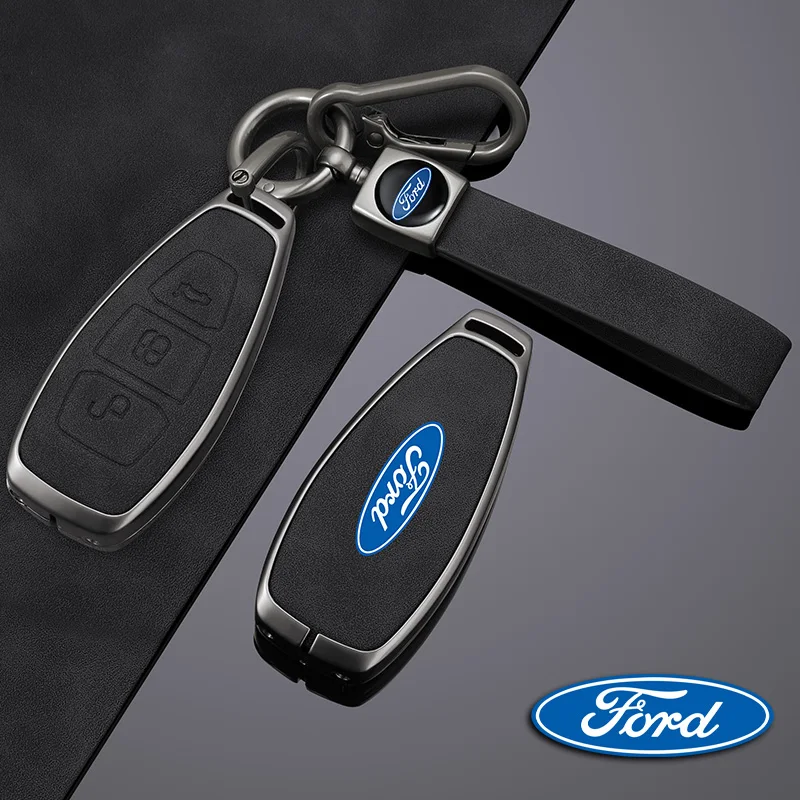 Car Remote Key Case Cover Shell Fob for Ford Focus 3 4 ST Fiesta Fusion Kuga Ecosport Mondeo MK3 MK4 Auto Keychain Accessories