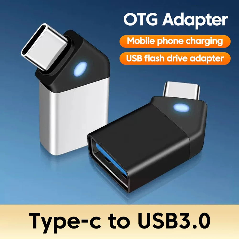 

45° Type C to USB 3.0 Adapter Type C Male To Female Converter Fast Charge For Laptop iPhone 15 16 Samsung Xiaomi OTG Adapter