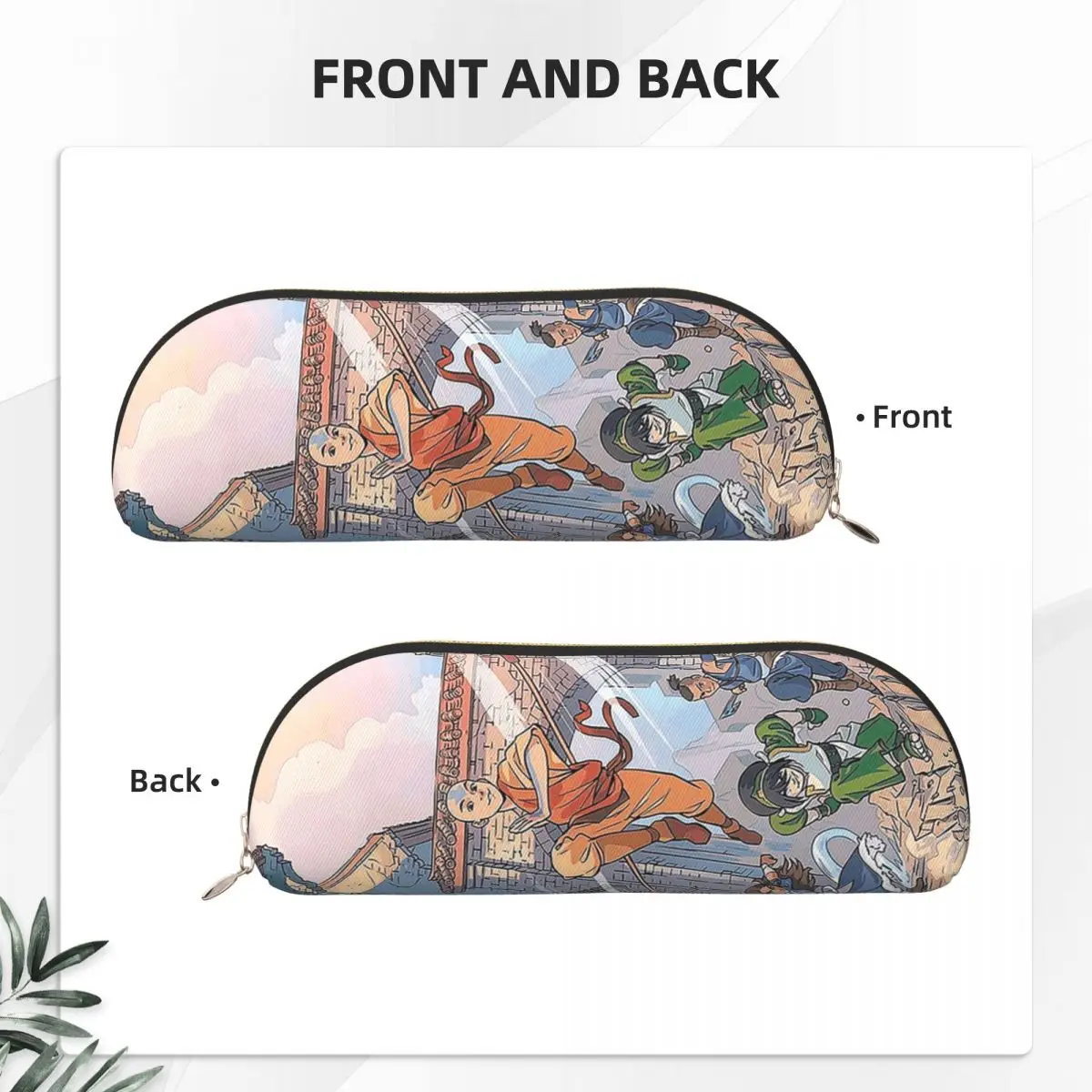 تصميم الصورة الرمزية Aang مقلمة حامل القلم تخزين القرطاسية لوازم تخزين كبيرة صندوق القلم حقيبة أقلام رصاص للبنين بنات هدايا