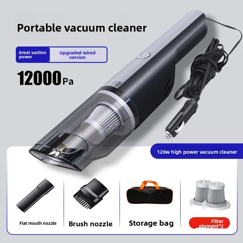 

High Power Strong Suction Handheld Vacuum Cleaner Wireless Rechargeable Mini Small For Car Home
