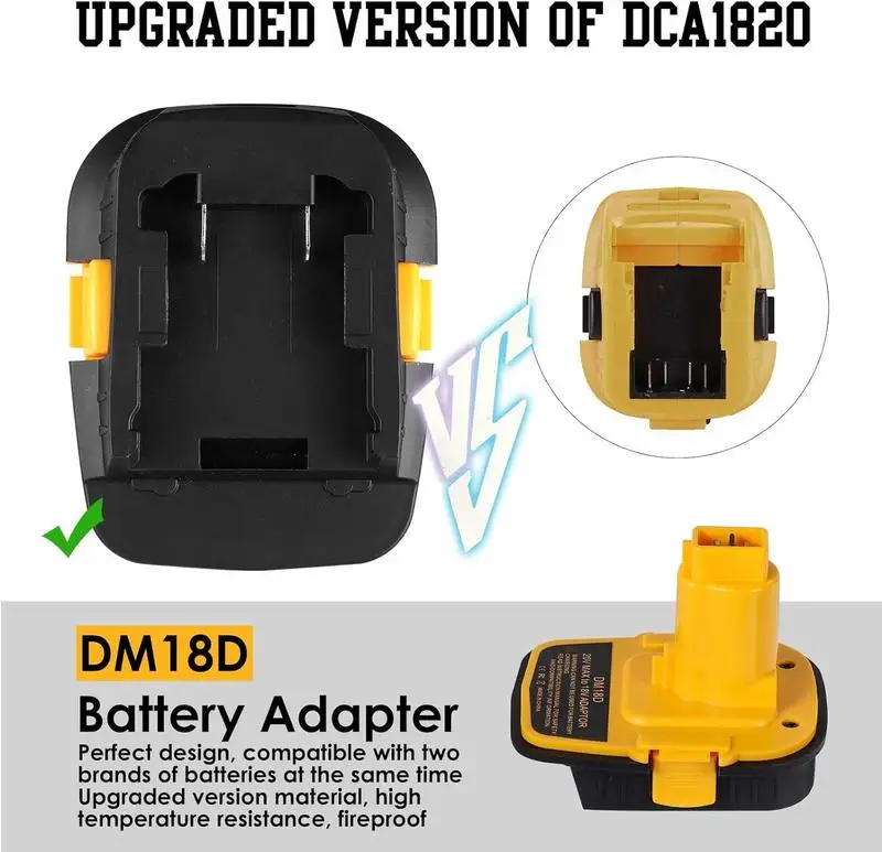 Extend the Life of Your DeWalt XPR Tools: Lithium Adapter for DeWalt & Milwaukee with USB Output