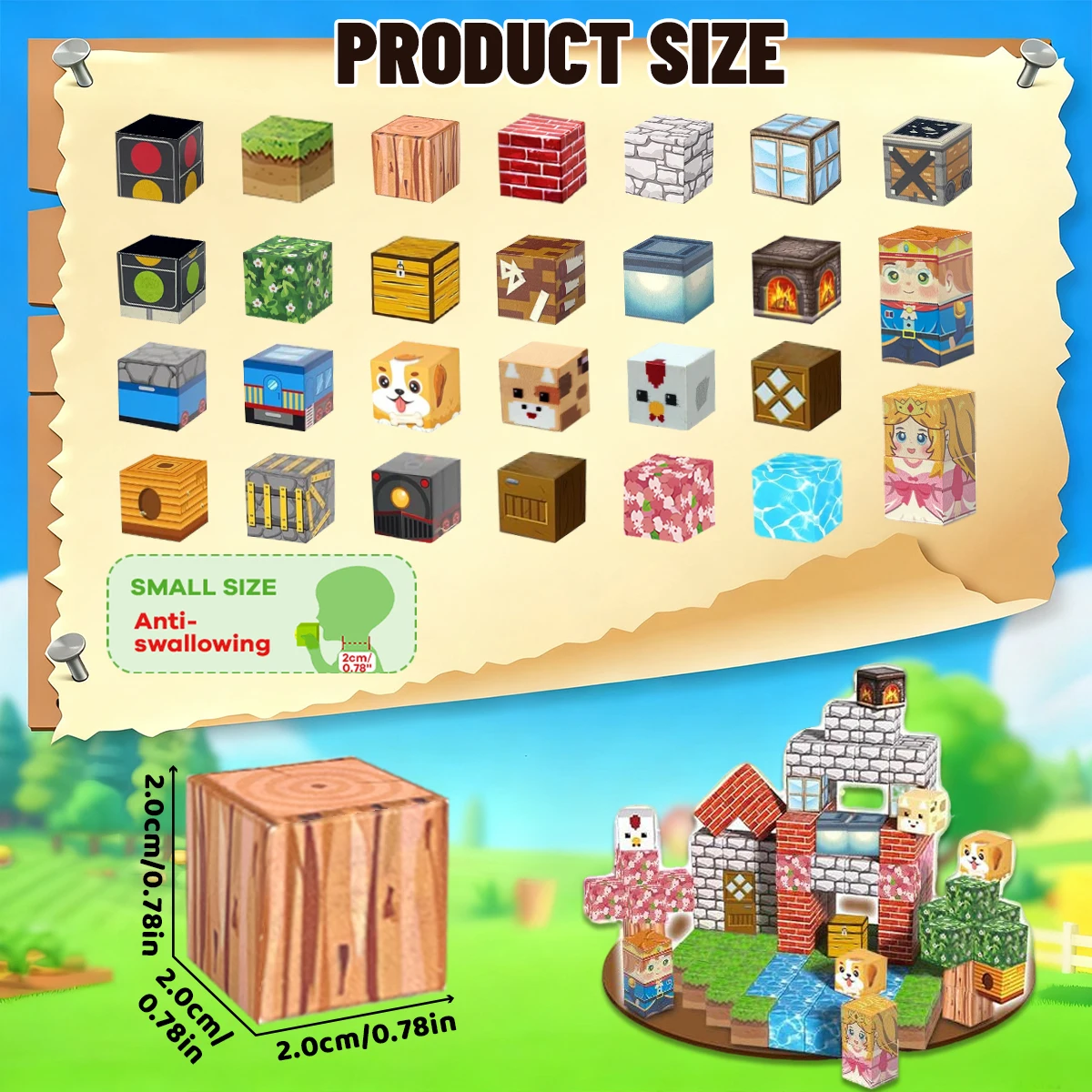 Magnetic Building Blocks Game-Cherry Blossom Railway With Magnet Construction Set Sensory Toy STEM For Kids Boys Girls Gifts