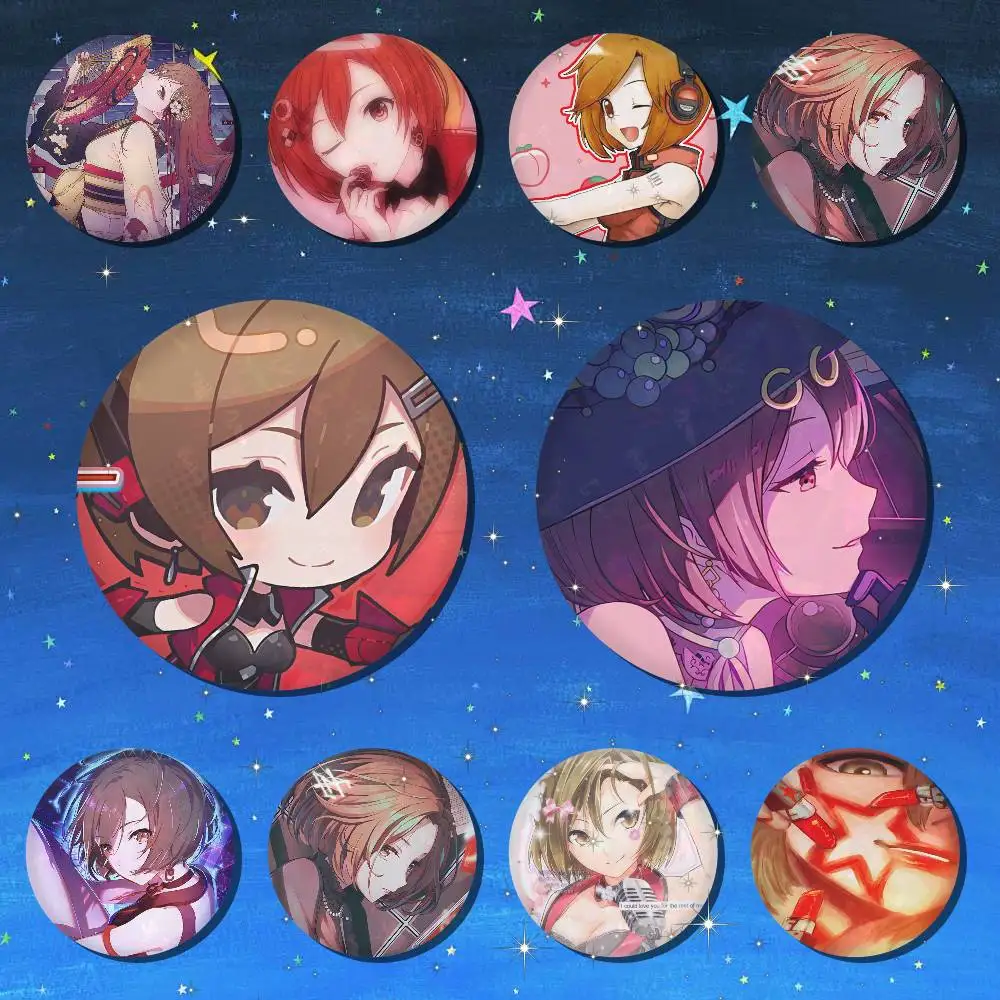 A-M-MEIKO Anime Round Badges, Brooches, Clothing Accessories, Birthday Gifts, Anime Conventions