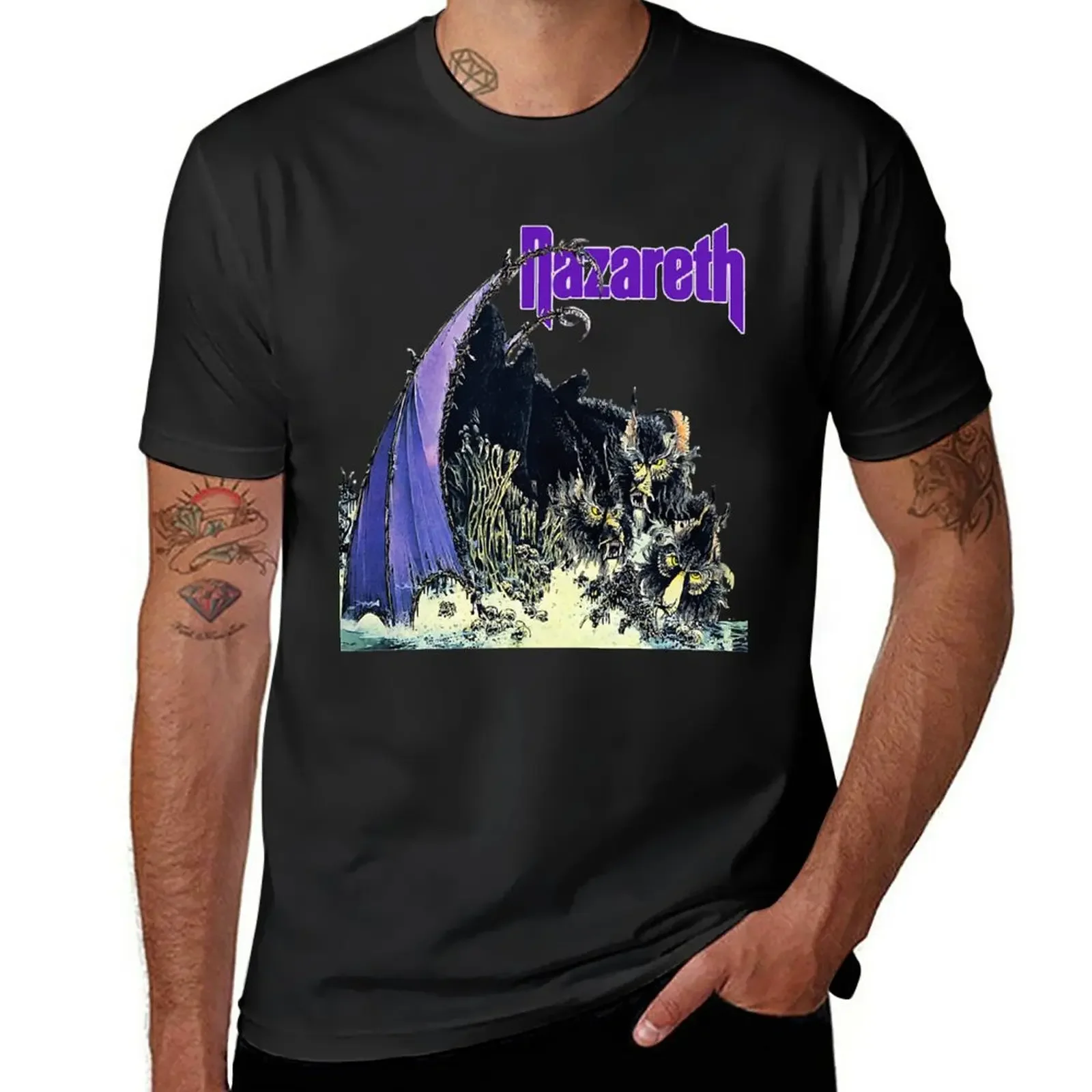 Nazareth Band Rock Scotland Had Several Hits In The United Kingdom Nazareth - Hair Of The Dog Popula T-Shirt