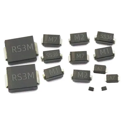 

50 PCS SMA 1N4007 SS54 SS14 SS24 SS36 5434 1N5819 1N5824 diode patch Schottky rectifier IC Chip the for PCB arduino Free Shiping