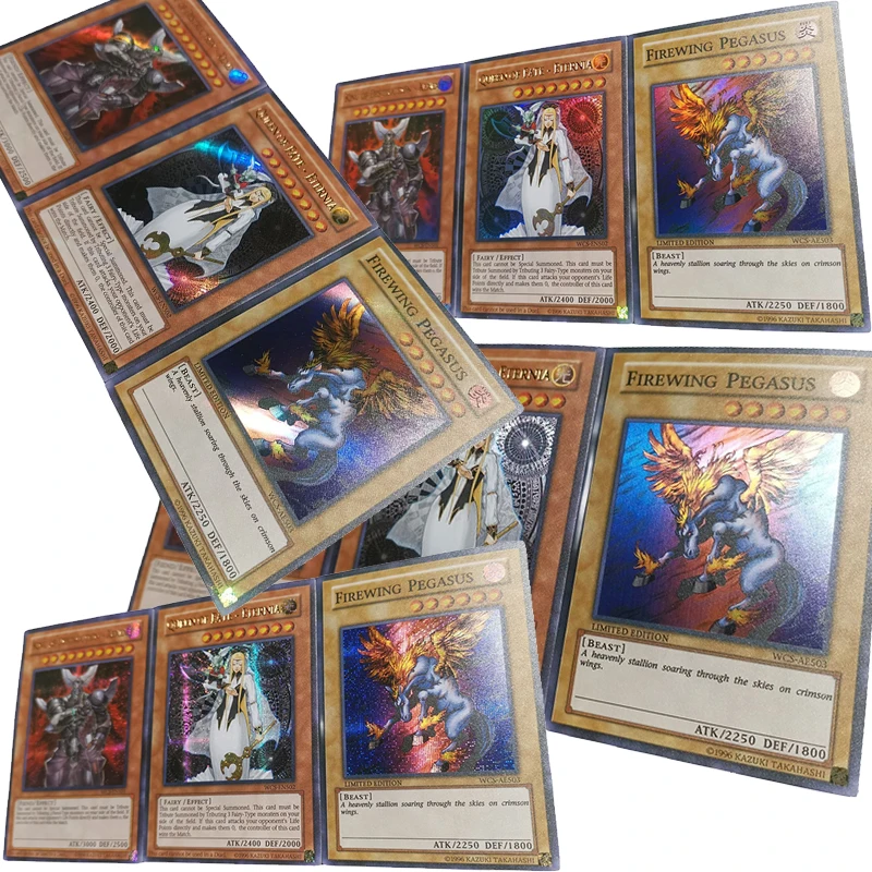 

DIY Homemade Yu-Gi-Oh! 2005 WCS World Congress Firewing Pegasus Anime character collection card game toy card Christmas gift