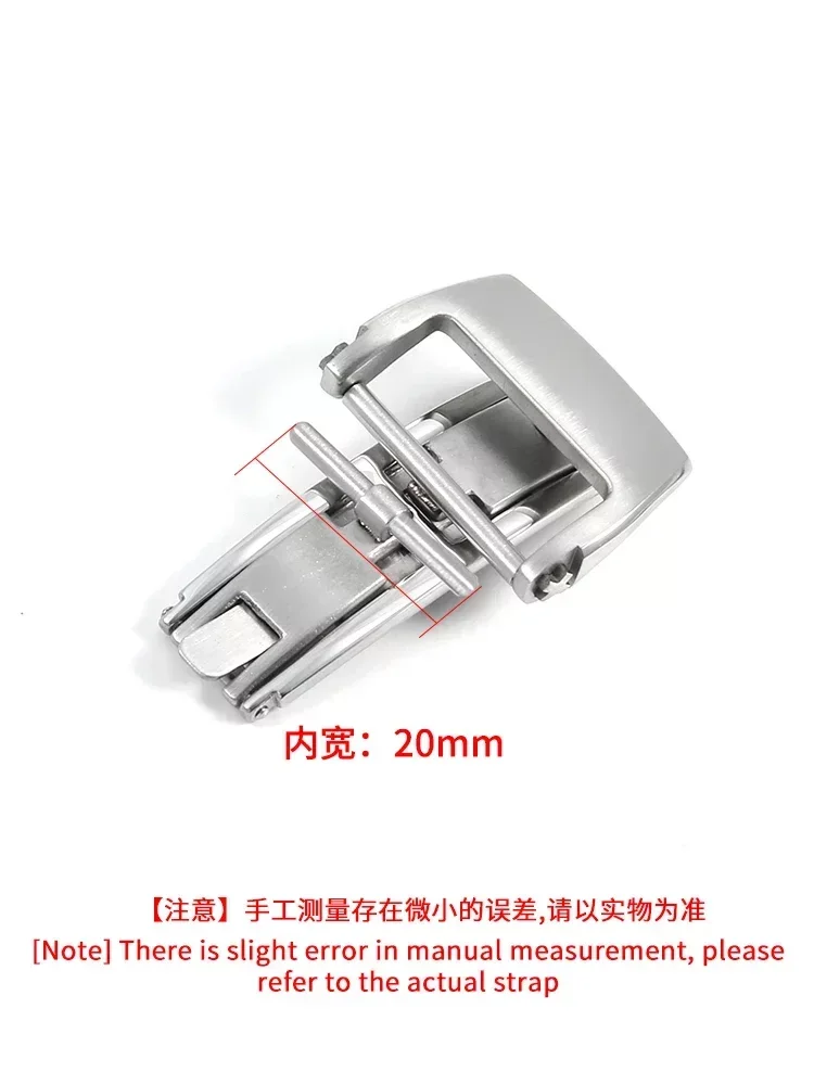 For Richard Mille Solid Stainless Steel Accessories Anti-Allergy Rubber Leather Watch Strap 20mm Folding Butterfly Buckle