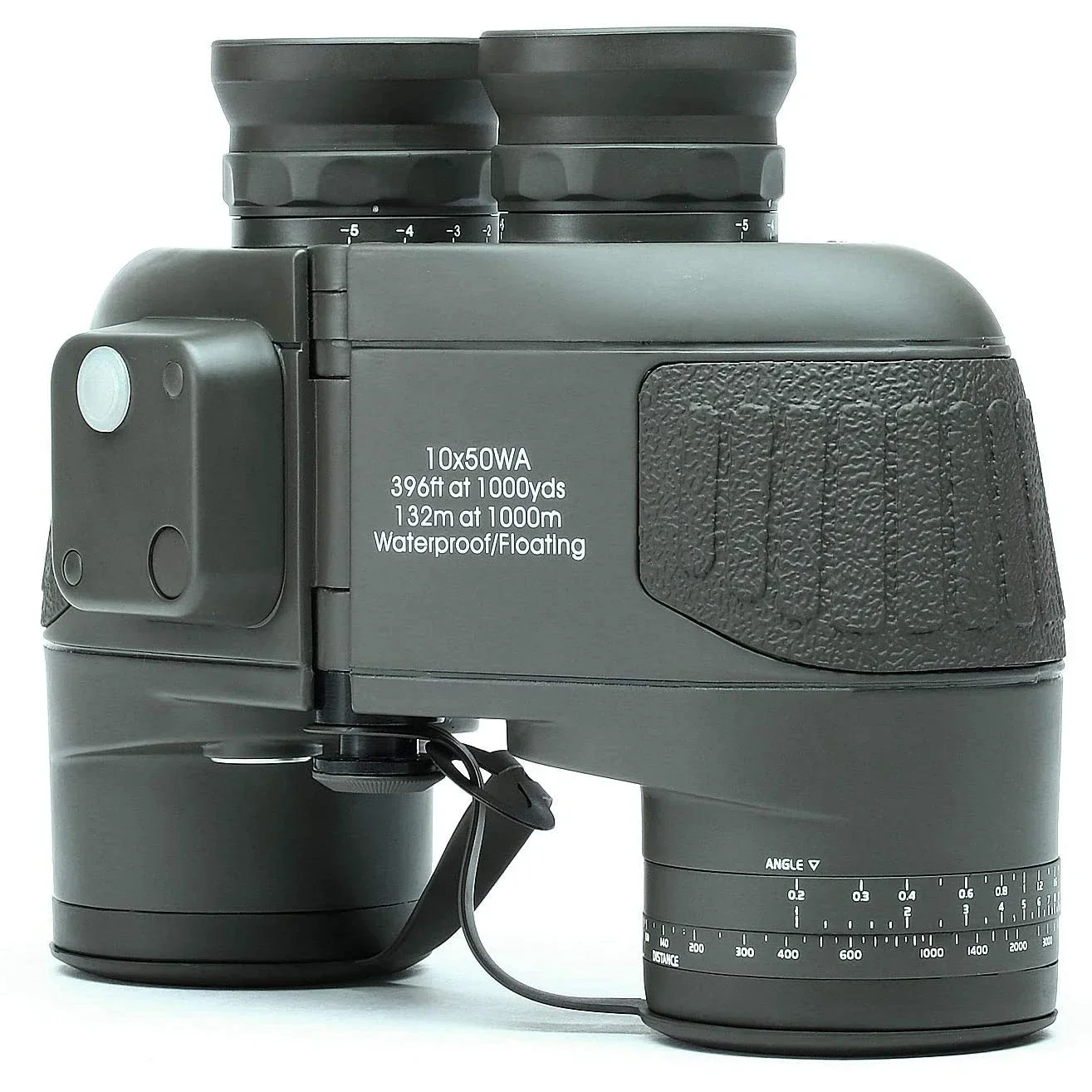 YYHC-10X50 binoculars Waterproof long range binoculars with rangefinder compass BAK4 prism FMC lens