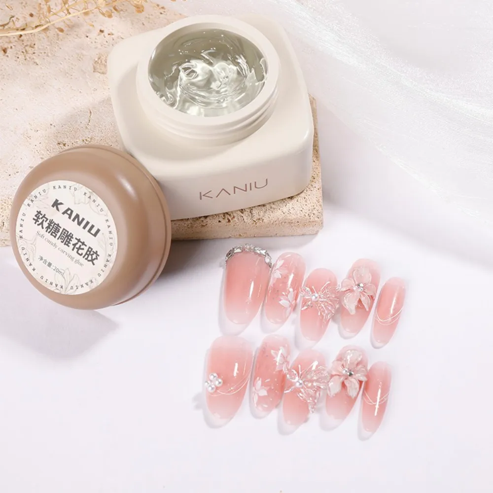 

Clear Solid Builder Gel For Nails Hard Gel Extension Builder Nail Gel,Non-Sticky 3D Sculpture Diy Nail Poly Art Gel