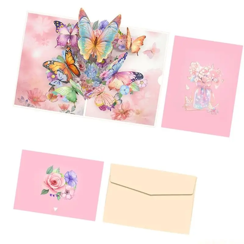 Teachers Day Greeting Card Handmade Butterfly Paper Carving Greeting Card