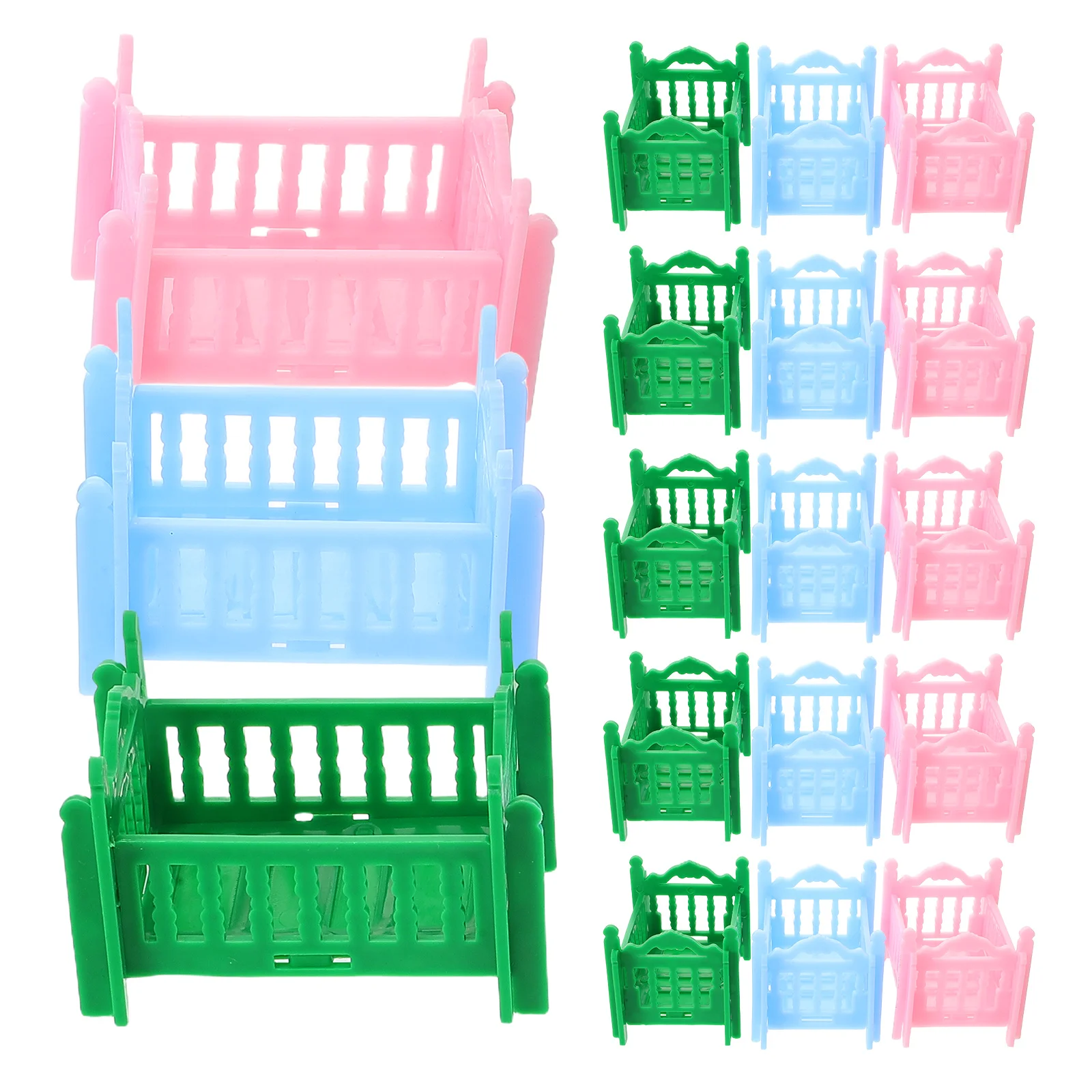 

House Furniture Baby Bed Miniature Accessories Dollhouse Living Room Child Crib