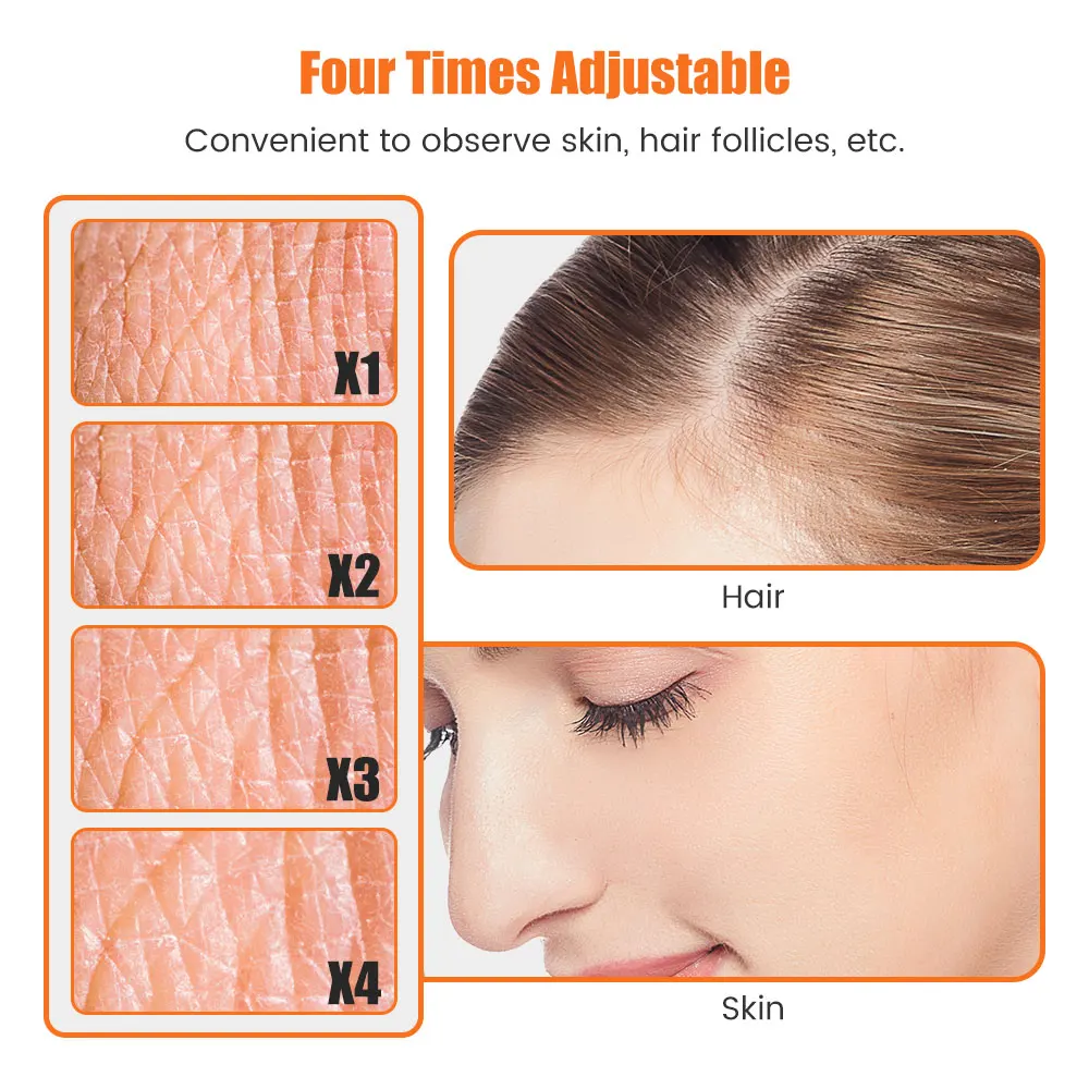 مجهر تحليل الجلد الرقمي أداة مكبرة عالية الوضوح مع مكبر إلكتروني تكبير دقيق لتحليل الجلد #4