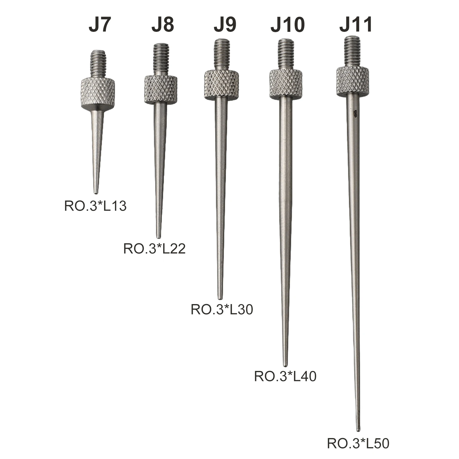 Digital Test Indicator Point Stem Rod Set for Dial Indicators Depth Gauges and Measuring Instruments with Threaded Shank M2.5