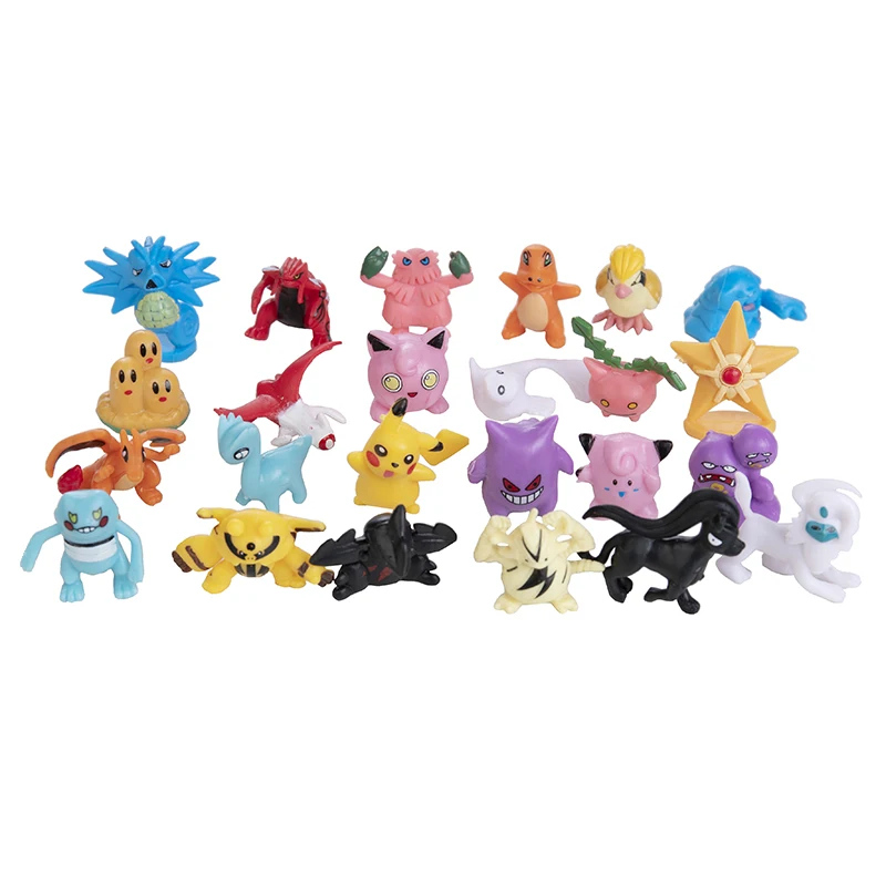 24-144 Stück Pokemon Anime-Figuren Pikachu Actionfiguren 2-3cm Cartoon Mini Haustier Dekorative Sammlermodelle Puppen Spielzeug Geschenk – Detail 8