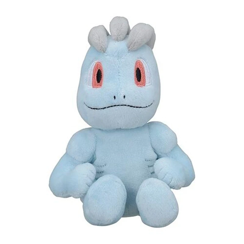 

Japanese Pokemon Genuine American Version Label Machop Plush Toy Dolls Cute Soft Children Christmos Birthday Gifts