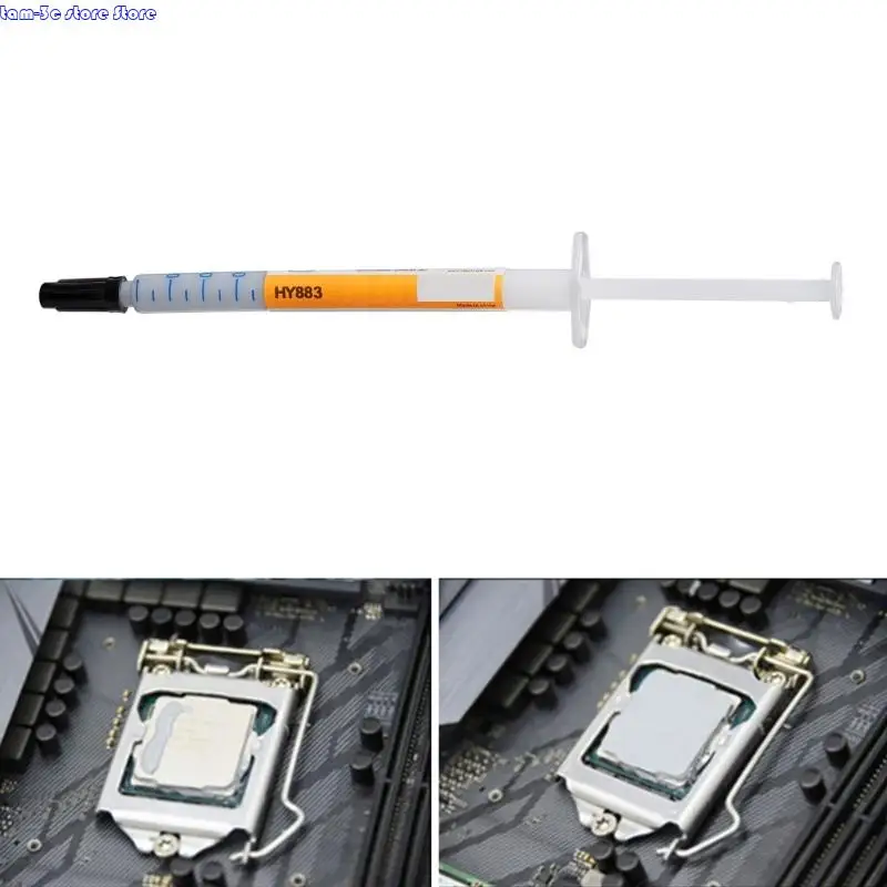 D0UA Advanced Heat Sinkコンパウンド優れた熱サーマルトランスファーグリースペーストヒートシンクチップセット冷却0.5g
