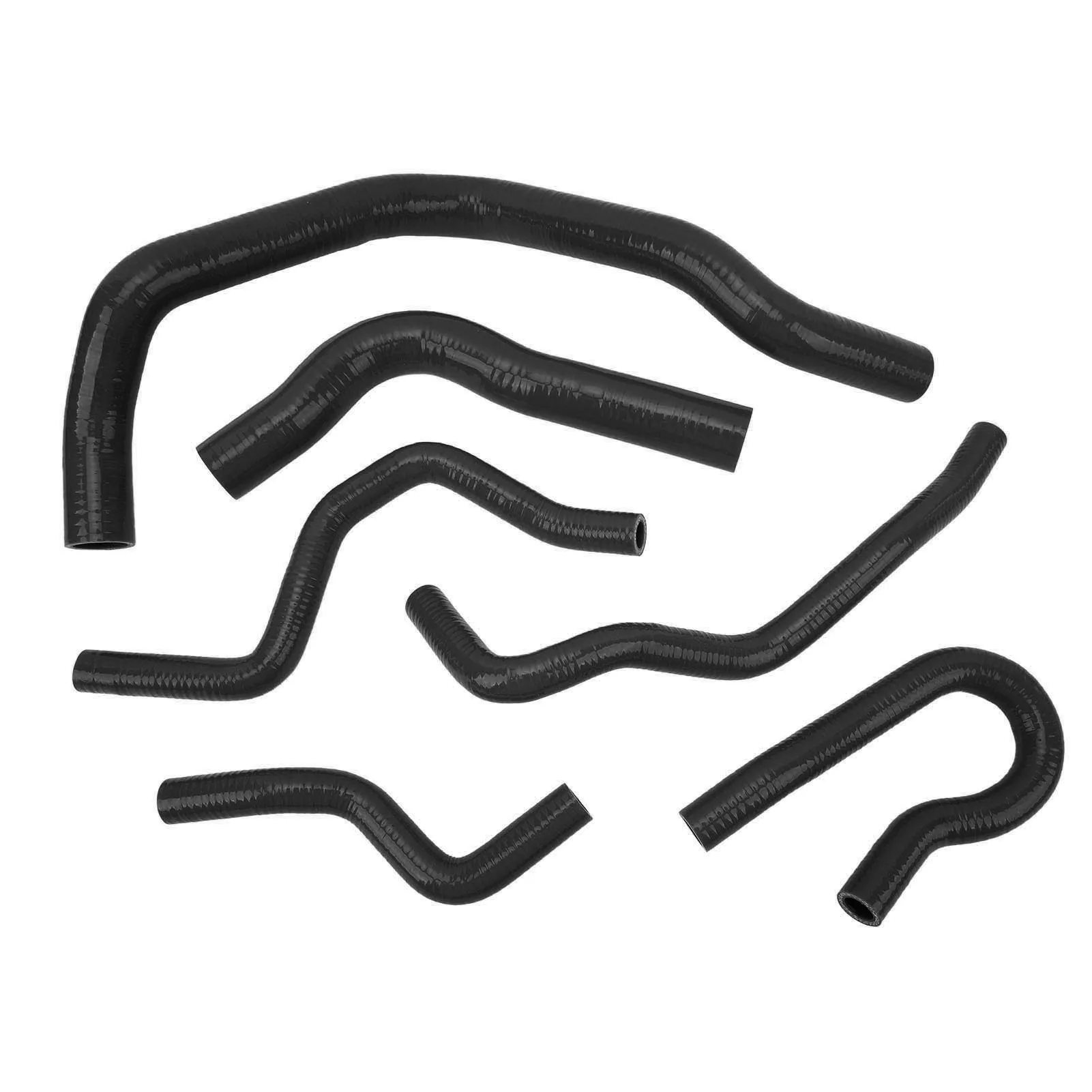 

6 Pcs Black Silicone Radiator Coolant Hose Kit - Coolant Transfer Tube Set for Civic Type R EK/EG (B16A/B18C/B20B) 1992-2000