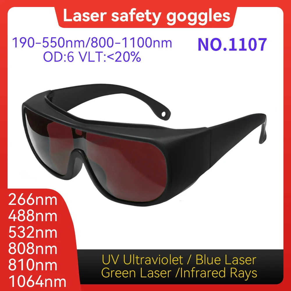 Laser Protection  laser glasses 10600nm OD6 UV400 532nm 808nm 1064nm Laser Safety Glasses IPL glases Laser Protective glasses
