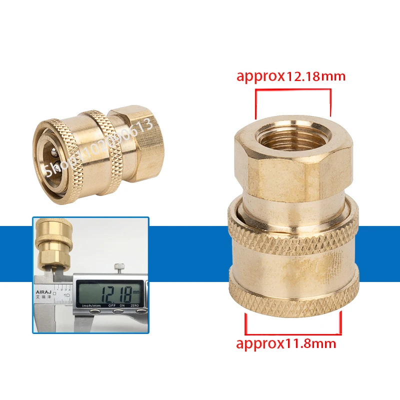 Быстроразъемный штуцер высокого давления, 1/4 дюйма, быстроразъемный штуцер, мойка мощности, быстрое соединение, 1/4 дюйма