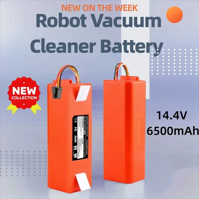

14.4V 6500mAh for Roborock S6 S7 MaxV Q5 Q7 MAX Robot Vacuum Cleaner Replacement Battery