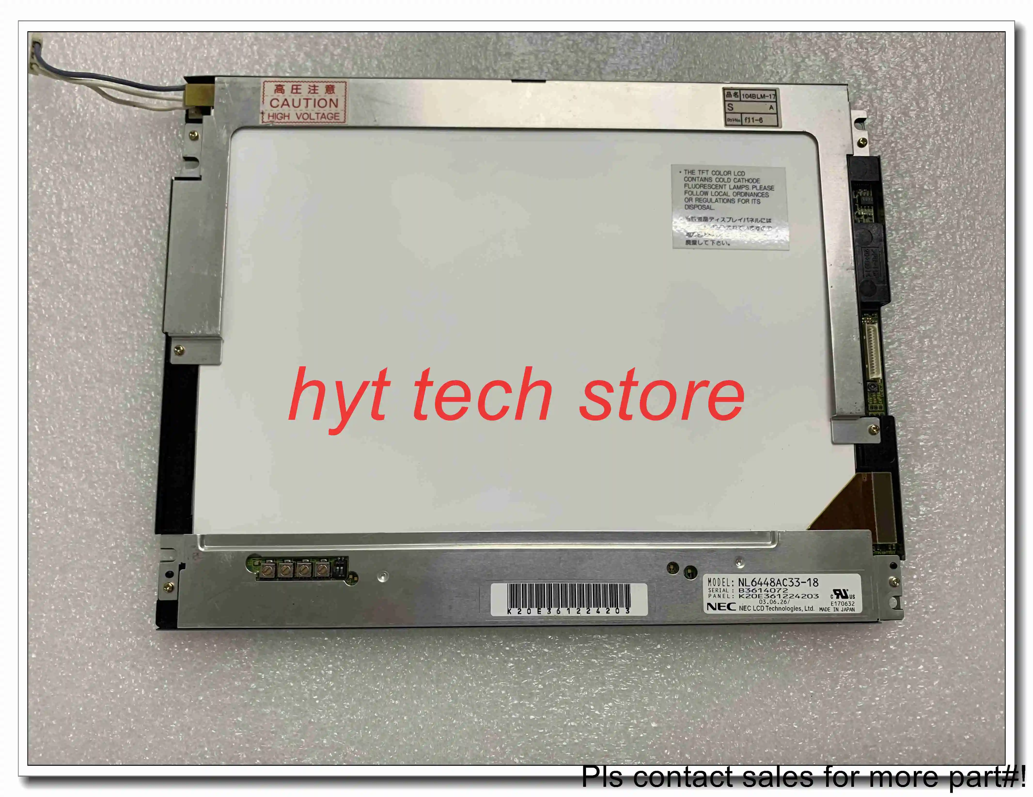 10.4 inch LCD SCREEN  NL6448AC33-18 NL6448AC33-18A   100% tested before shipment