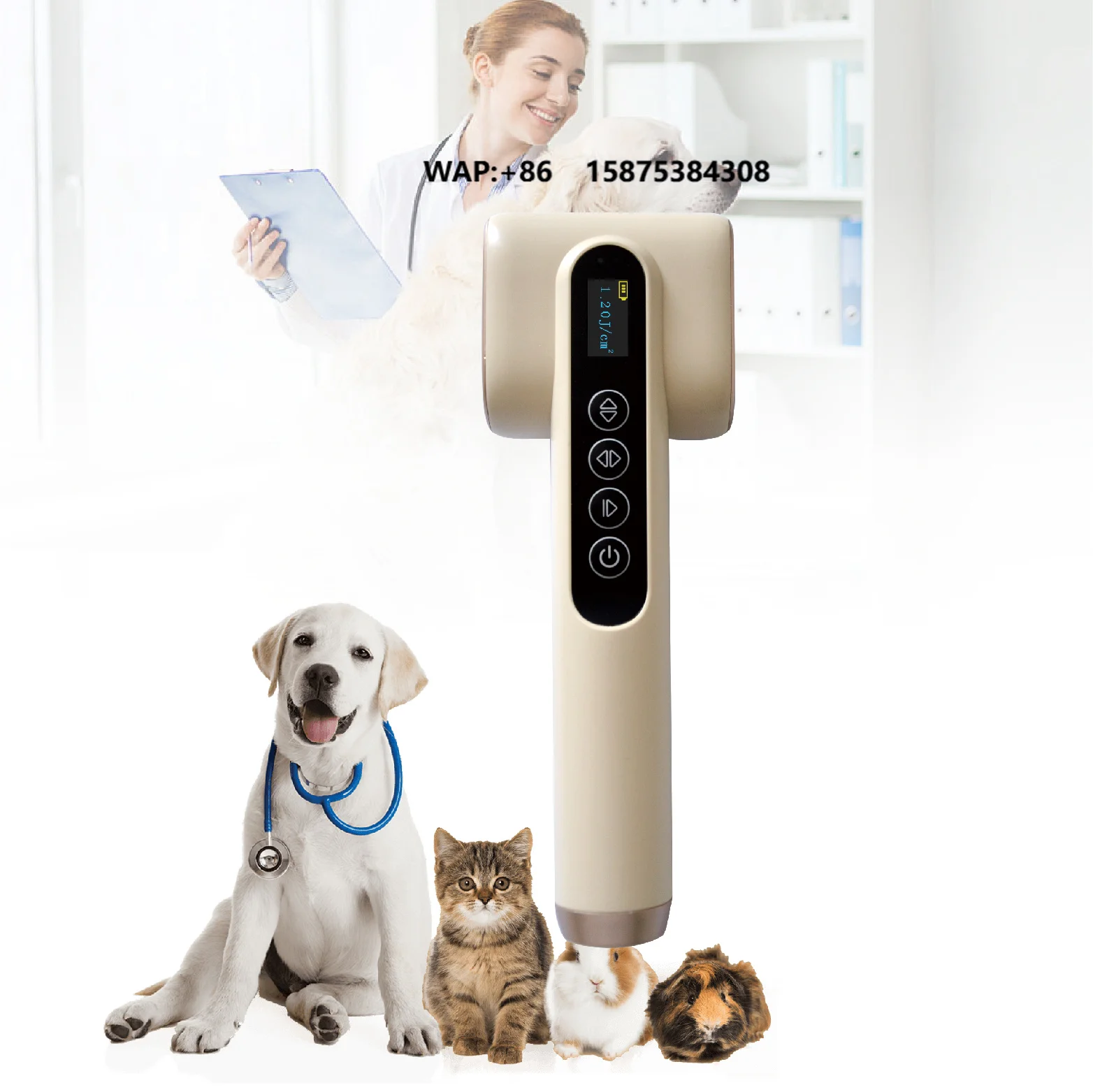 Tinalu TL-VL1 LED Therapy Device Veterinary Promotes Wound Healing Anti-Inflammation Diagnostic Device Built-in