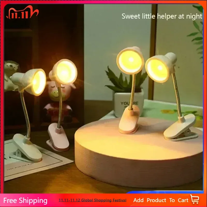 

Светильник для чтения, светодиодный зажим, лампа для чтения, ночные огни, книги для чтения, закладка, украшение стола, подставка для письма в спальне, маленький блокнот