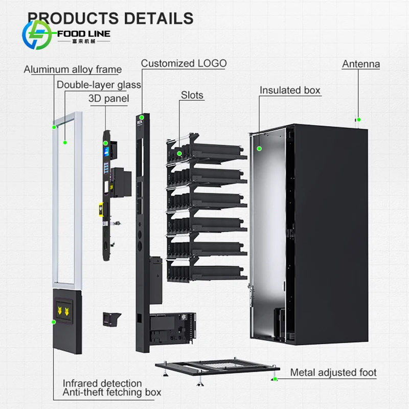 آلات الأعمال الصغيرة ذات العلامة التجارية آلة بيع المشروبات الكومبو للأطعمة والمشروبات #5