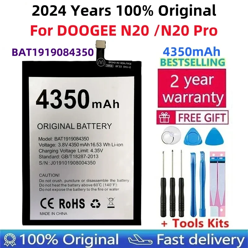 

100% Original Replacement New % 4350mAh BAT1919084350 Battery For DOOGEE N20 N20Pro N20 Pro Smart Mobile phone+Tracking Number