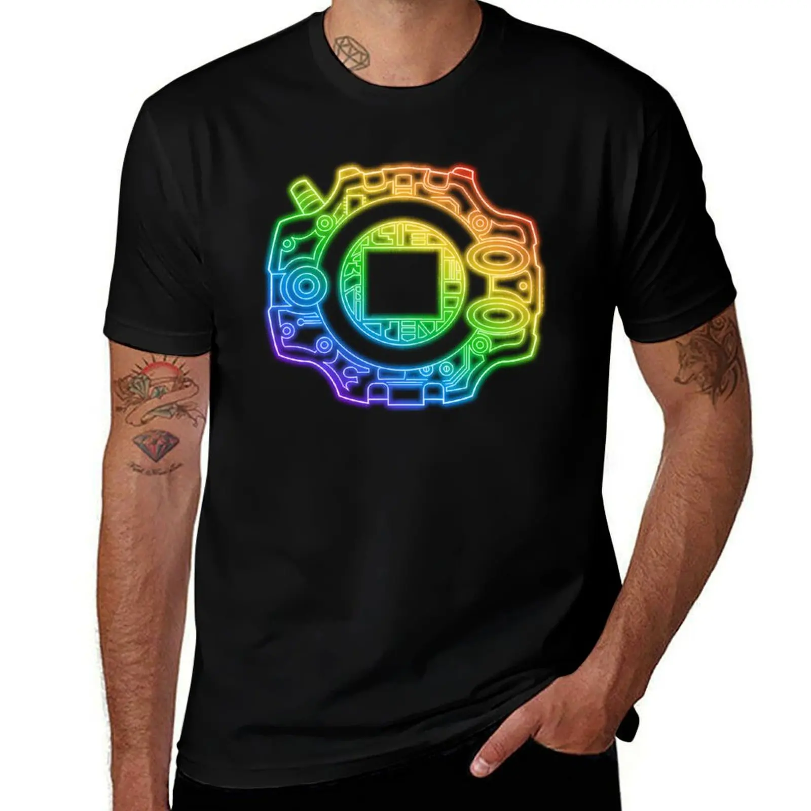 

Digivice T-Shirt plain cute tops summer clothes sweat mens tall t shirts