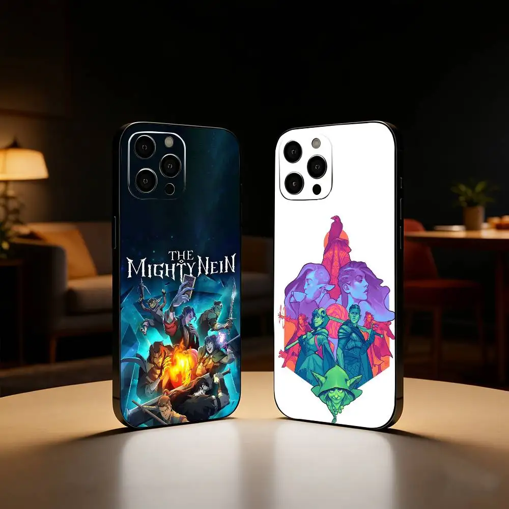 

TV The M-Mighty N-Nein Phone Case For iPhone17,16,15,14,13,12 Plus,Max Soft Silicone Black Cover