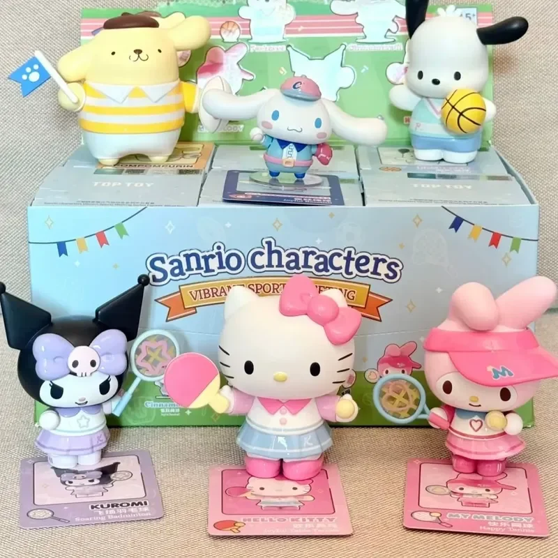 

Sanrio hellokitty Vitality Sports Series Blind Box Cinnamoroll Collectible Action Figure Desktop Decor Birthday Gift