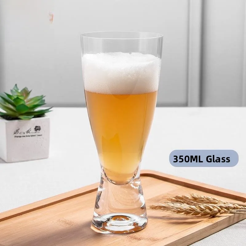 

Crystal Beer Glasses Nordic Style Glass Wine Cups for Hotel Western Dining Small Waistbeer Cups Home Use Barware Customizable