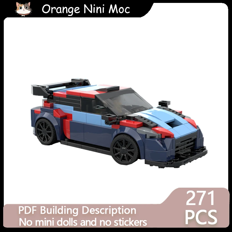 

City Car Speed Championer Model MOC Building Bricks i20 Rally Racing Modular Technology Gift Holiday Assemble Children Toys Suit