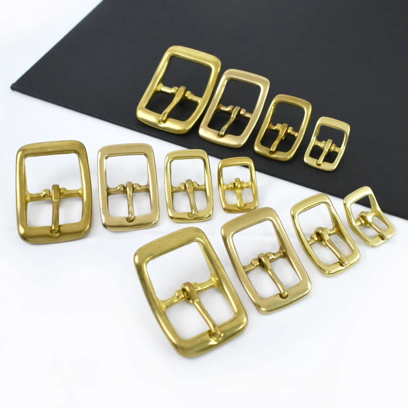 

2/5Pcs 13/16/20/25mm Solid Brass Waistband Buckles Bag Strap Metal Pin Buckle Belt Adjuster Clasp Hooks DIY Hardware Accessories