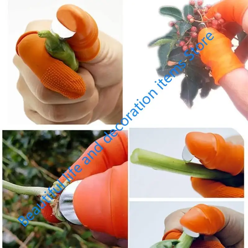 XX9B 18 Pieces Trimmer Scraper for Picking Potted Fruits and Vegetables Finger Knives