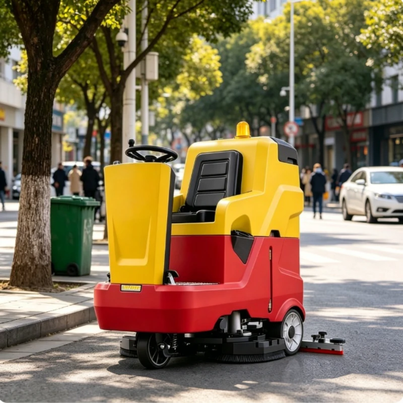 Electric Road Sweeper Short Turning Radius Road Cleaner For Mall Underground Parking Lot Sand Debris Garbage Sweeping