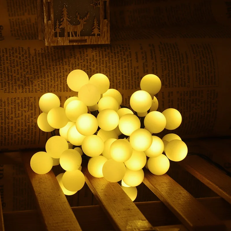 

Crystal Globe Lights 200 Led Camping Solar String Lights Outdoor Waterproof Solar Fairy Light for Garden Christmas Party Decor
