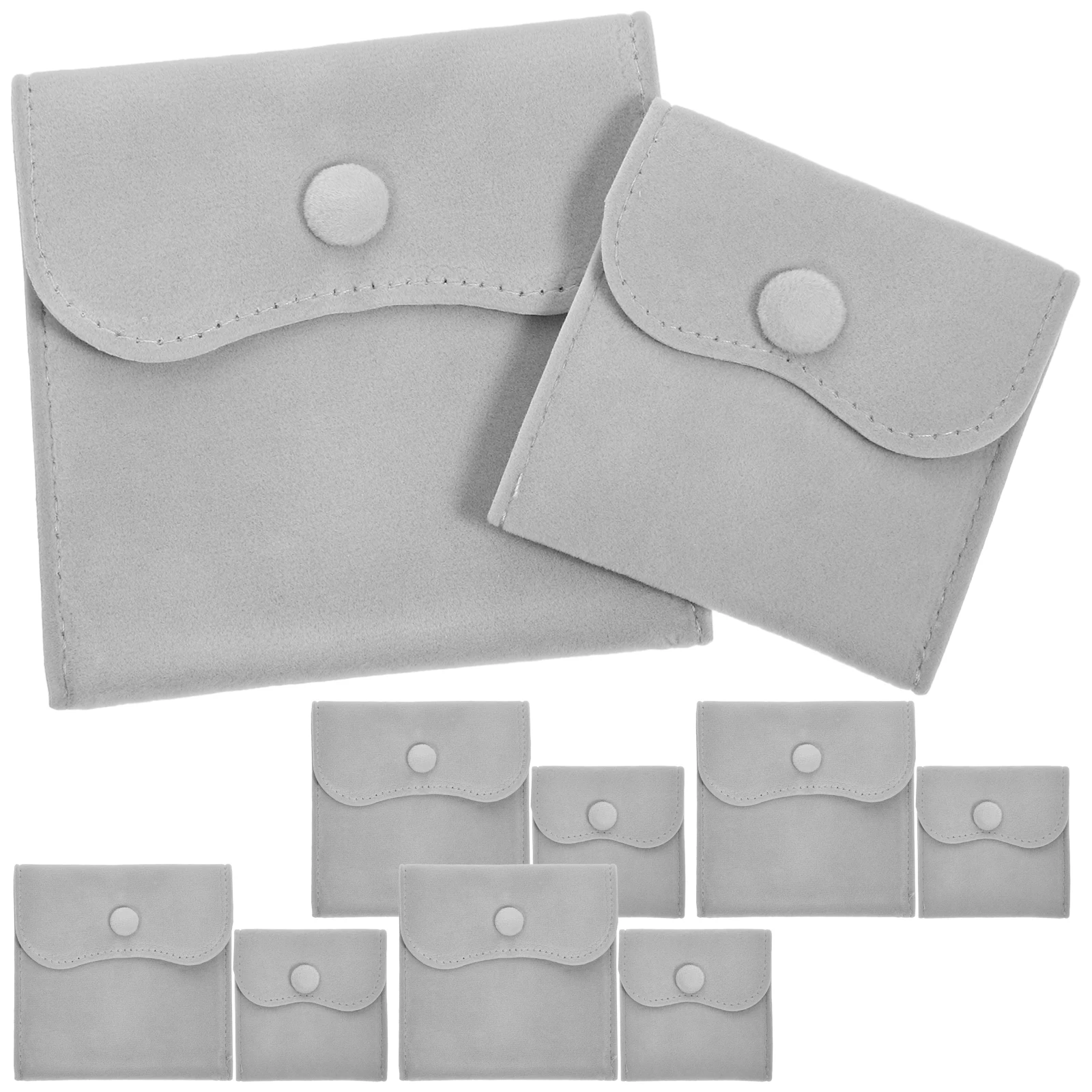 

10 Pcs Velvet Decorative Small Storage Bags 7x7cm 10x10cm Jewelry Pouches Lint Bags Travel Home ganization Gift Boxes