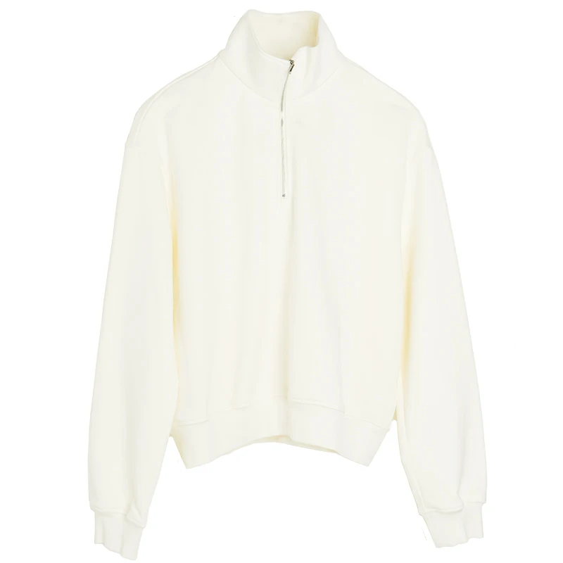 

Повседневная женская толстовка на молнии с воротником-стойкой, свободного кроя, для весны и лета, уличный стиль