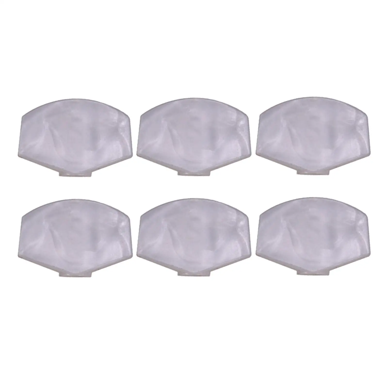 Guitar Tuning Key Head Cap PP Material Semicircle Design Knob Button Set for Electric Guitar Repair