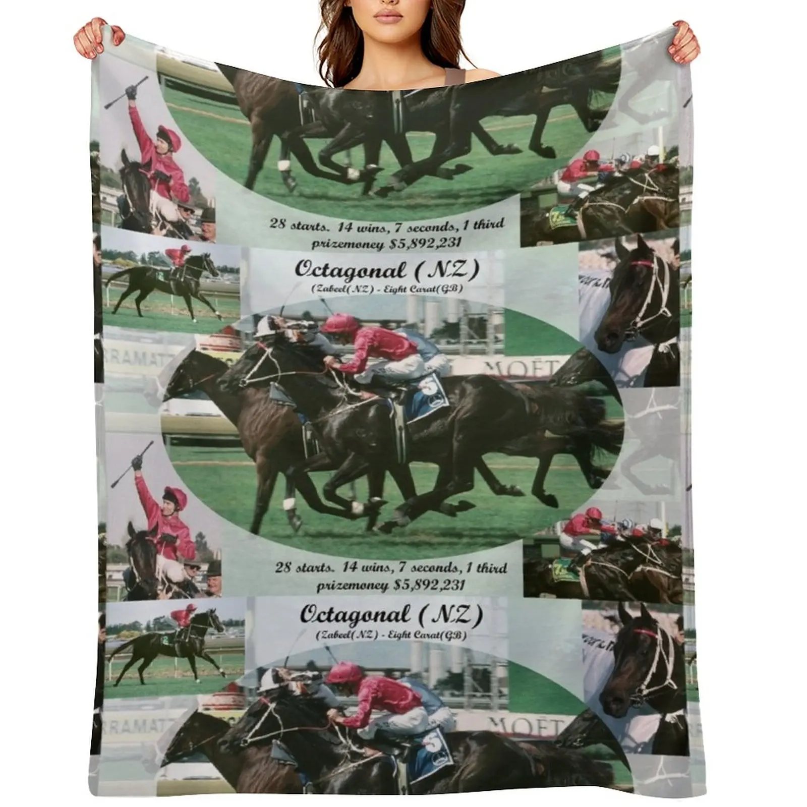 

Octagonal career tribute Throw Blanket bed plaid Moving Blankets For Bed Beautifuls Blankets