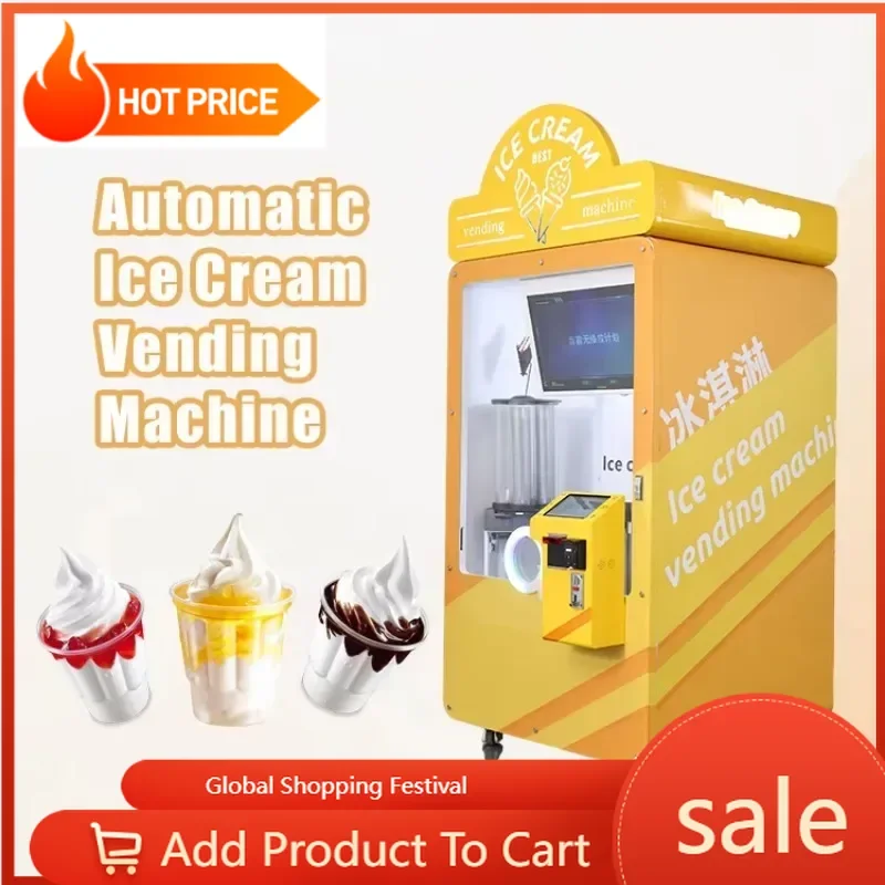 Automatic ice cream machine manufacturer's latest model machine mini ice cream household equipment wholesale price