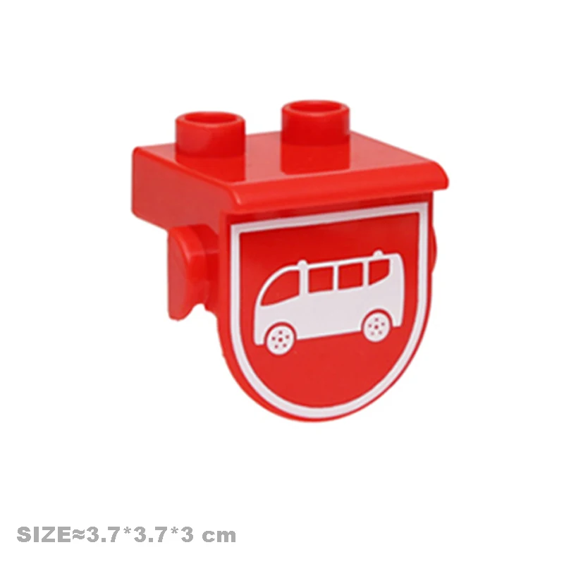 Großes Baustein-Zubehör, kompatibel mit Duplos-Häusern, Villen, Bauausrüstung, Drehverbindung, Kinder-Montageteile, Spielzeug