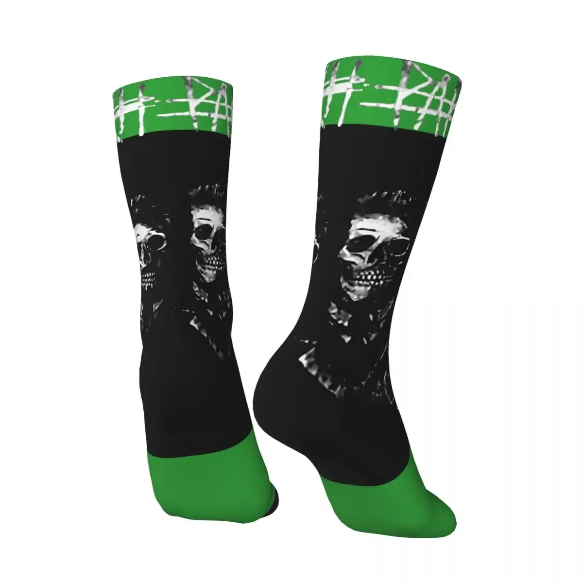 Funny Crazy compression Papa Roach Sock for Men Hip Hop Harajuku Falling In Reverse Happy Quality Boys Crew Sock Novelty Gift